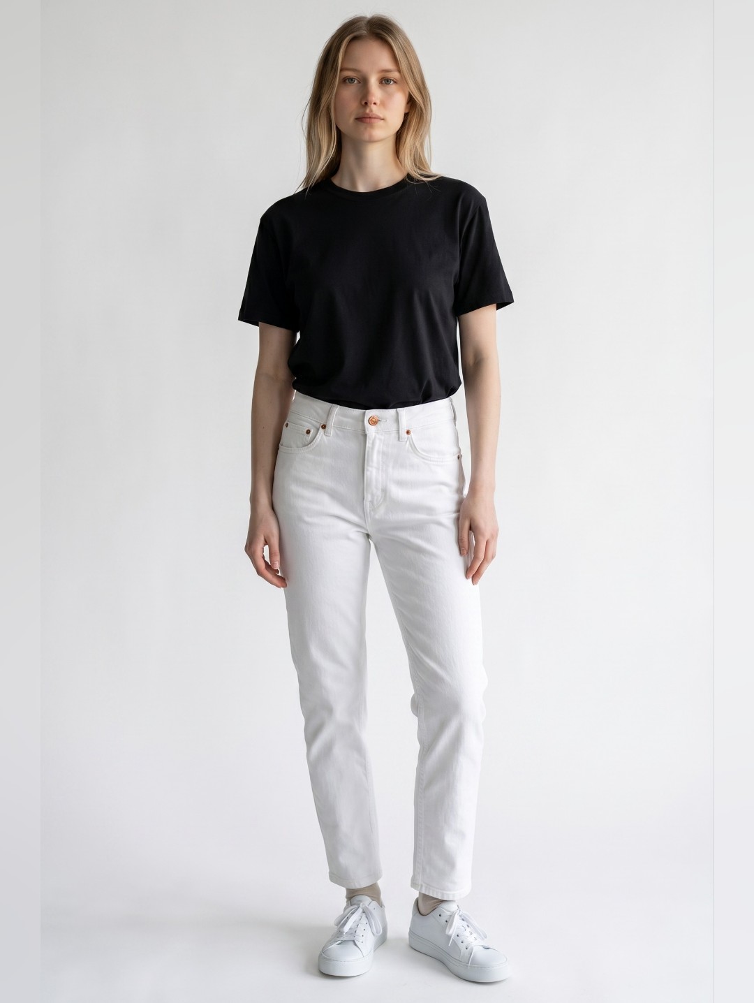 Closed White Jeans C91404 Glow Size 28 - Made In Italy Candiani Denim - Straight